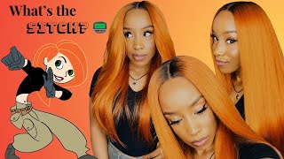 BLACK GIRLS AND ORANGE HAIR WIG UNDER 40 🤔 Sensationnel Dashly Lace Unit 10 Hairsofly [upl. by Ecniv]