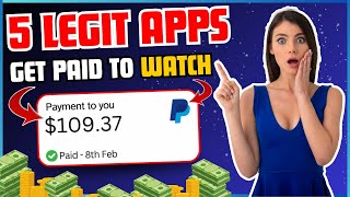 100🤑 5 Apps That Pay You to Watch Videos  Make Money Online 2025 [upl. by Saraiya338]