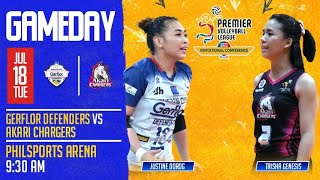 GERFLOR DEFENDERS vs AKARI CHARGERS l 2023 PVL INVITATIONAL CONFERENCE  JULY 18 2023  930 AM [upl. by Nahsaj]