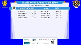 WA Premier Cricket  Mens Second Grade  Round 8  ClaremontNedlands v Wanneroo  Day 1 [upl. by Loar]