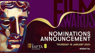 EE BAFTA Film Awards 2024  Nominations Announcement [upl. by Ayaros]