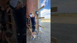 Framing out a window on the new shop with Cinch Carpentry amp the ​⁠festoolcanada KSC 60 amp HKC 55 [upl. by Eddy]