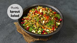 Healthy Sprout Salad  Indian Mung Bean Sprout Salad [upl. by Mike]