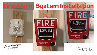 New Fire Alarm System Installation Part 1 [upl. by Anileh611]