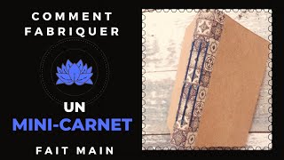 Comment fabriquer un MINI CARNET ✨ fait main ✨ reliure cousue ✨ junk journal ✨ rapide [upl. by Jemmie]