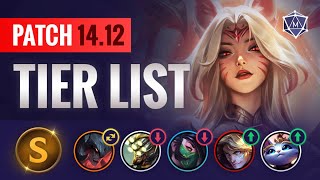 PATCH 1412 TIER LIST Changes amp Updates  League of Legends Season 14 [upl. by Peddada]