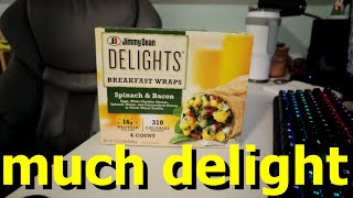 Jimmy Dean Spinach amp Bacon Delights Review [upl. by Haeli]