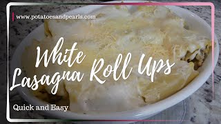 White Lasagna Roll Ups  The Easiest Cheesiest Recipe Youll Try [upl. by Ralph487]