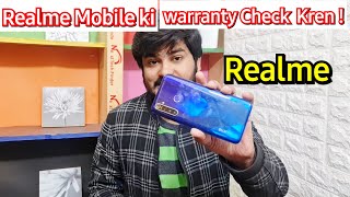 How To Check Online warranty REALME Mobile [upl. by Klehm]