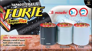 TAPAGOTERAS FORTE SUPER FLEX® Demostración de adhesivo en contacto con agua [upl. by Annitsirhc]