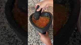 Salsa de molcajete con huevos hervidos salsademolcajete comidatipicamexicana [upl. by Dielle125]