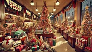 1950s Christmas Department Store Ambience  Nostalgic Holiday Decorations amp Festive Magic [upl. by Charis]