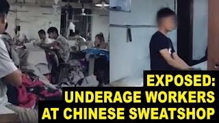 Inside Look at Sweatshop in China Where Children Work 20 Hour Days [upl. by Odnavres217]