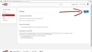 How To Make Subscription And Like Public In Your Youtube Account [upl. by Leaffar]