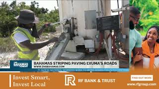 Bahamas Striping Paving Exumas Roads [upl. by Garlen]