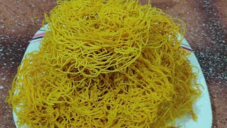 Nylon Sev recipe Crispy besan sev  Simple nylon seb recipe Nankeen recipe [upl. by Yorick913]