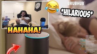 Hamlinz Reacts To Amazon Echo Hamlinz Edition Funny [upl. by Hsemin]