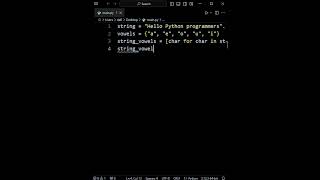 PYTHON PROJECT IDEAS FOR BEGINNERS  VOWELS COUNTER✅ python programming coding shorts [upl. by Robson]