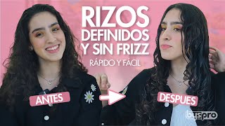 PASO A PASO RUTINA COMPLETA Cómo DEFINIR el CABELLO RIZADO  ONDULADO  RÁPIDO FÁCIL Y SIN FRIZZ [upl. by Karisa]