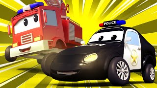 Die kaputte Brücke  Der Streifenwagen in Autopolis 🚓 🚒 Cartoons für Kinder [upl. by Nnylatsyrk]