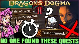 Dragons Dogma 2  WARNING 9 Secret MISSABLE Quests You NEED to Do  INSANE Rewards amp Quest Guide [upl. by Friedlander]