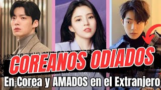 7 FAMOSOS COREANOS ODIADOS EN COREA PERO AMADOS EN EL EXTRANJERO [upl. by Ellimak]