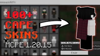 100 Capes Skin Pack for MCPE 120  Working on Servers  Mobile amp PC [upl. by Chaney]