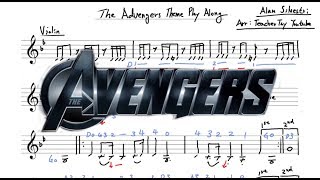 The Avengers Theme Violin Sheet Music [upl. by Calle]