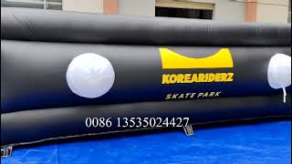 New finished inflatable bmx stunt airbag freestyle landing airbag [upl. by Templer]