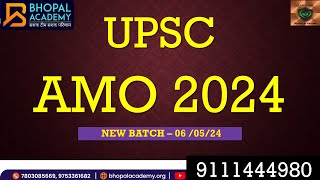 UPSC AYURVEDA MEDICAL OFFICER AMO  BHOPAL ACADEMY  CALL 9111444980 [upl. by Yasnil]