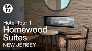 Homewood Suites by Hilton Hotel Entrance amp Lobby in Teaneck New Jersey  Pt 1 [upl. by Isleana]