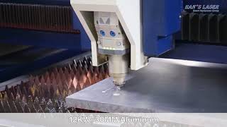 12 KW Laser Cutting  30mm Aluminium [upl. by Maples]