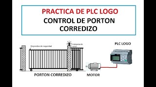 Practica de Plc Logo  Control de Porton electrico garage [upl. by Htelimay93]