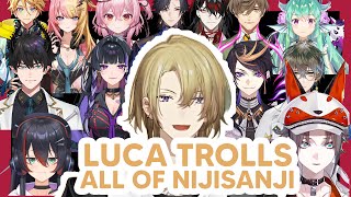 Luca trolls all of Nijisanji livers in Crab game collab 【NIJISANJI EN】 [upl. by Alahcim635]