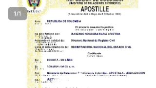 ¿Cómo apostillar un registro civil de nacimiento y de matrimonio en linea 😁🇨🇴☺️ [upl. by Theta]