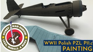 Plastic Scale Model Build  Arma Hobby 148 PZL P11c  part 2 [upl. by Lesly]