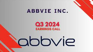 AbbVie ABBV Q3 2024 Earnings Call [upl. by Brade]