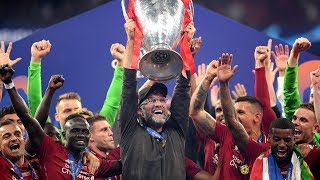 Jurgen Klopp and Liverpool players emotional as they lift Champions League trophy [upl. by Supen]