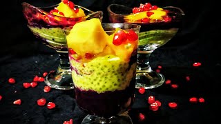 Jamun Basil Seed Pudding Basil seed pudding Healthy breakfast recipe [upl. by Odlaumor13]