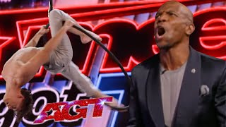 Aidan Bryant SPINNING AERIALIST Performance Becomes The Best Judges Have Ever Seen AGT [upl. by Weisler]