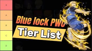 BLUE LOCK PWC  Character Tier list [upl. by Yerac]