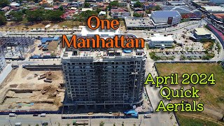 Megaworlds One Manhattan Condo  Quick Aerials April 2024  Negros Construction Projects Update [upl. by Keifer]