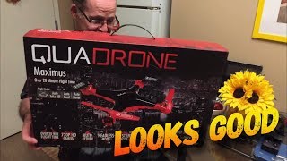 Quadrone Maximus Drone Unboxing Looks Good [upl. by Edrei907]