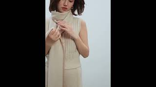 cashmere scarffashionstyle cashmere cashmereshawl sweaterfashion outfit sweaterstyle fashion [upl. by Berkin]