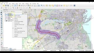 QGiS buffer zones and spatial queries [upl. by Lyret]