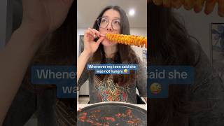 When my teen said she was not hungry 😳funnyvideo relatable comedy mom [upl. by Laidlaw952]