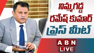 🔴LIVE  NImmagadda Ramesh Kumar Press Meet  ABN Telugu [upl. by Moskow]