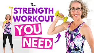 SIMPLE Essential Strength Training Workout for Women over 50 ✨ Pahla B Fitness [upl. by Ellehsat]