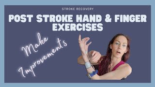 Post Stroke Hand and Finger Exercises DAY 17 Finger extension with thumb abduction [upl. by Tunk]