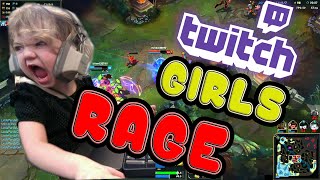 TOP 5 Twitch Girls RAGE compilation League of Legends [upl. by Lletnohs]